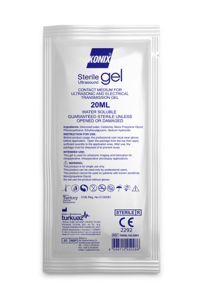 Konix Steril Tek Kullanımlık Ultrason Jeli
